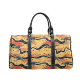 Kangaroo Australian aboriginal art pattern Travel Bag