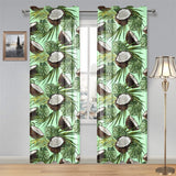 Coconut Pattern Print Design 02 Gauze Curtain