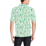 Green Peas Pattern Print Design 01 Men's All Over Print Polo Shirt
