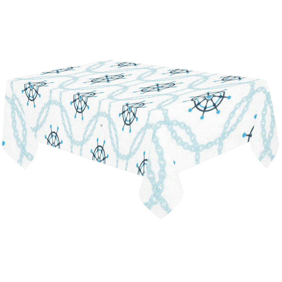 nautical steering wheel chain Tablecloth