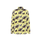 Ostrich Pattern Print Design 04 Women's Long Sleeve Polo Shirt