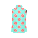 Grapefruit green background Women's Padded Vest