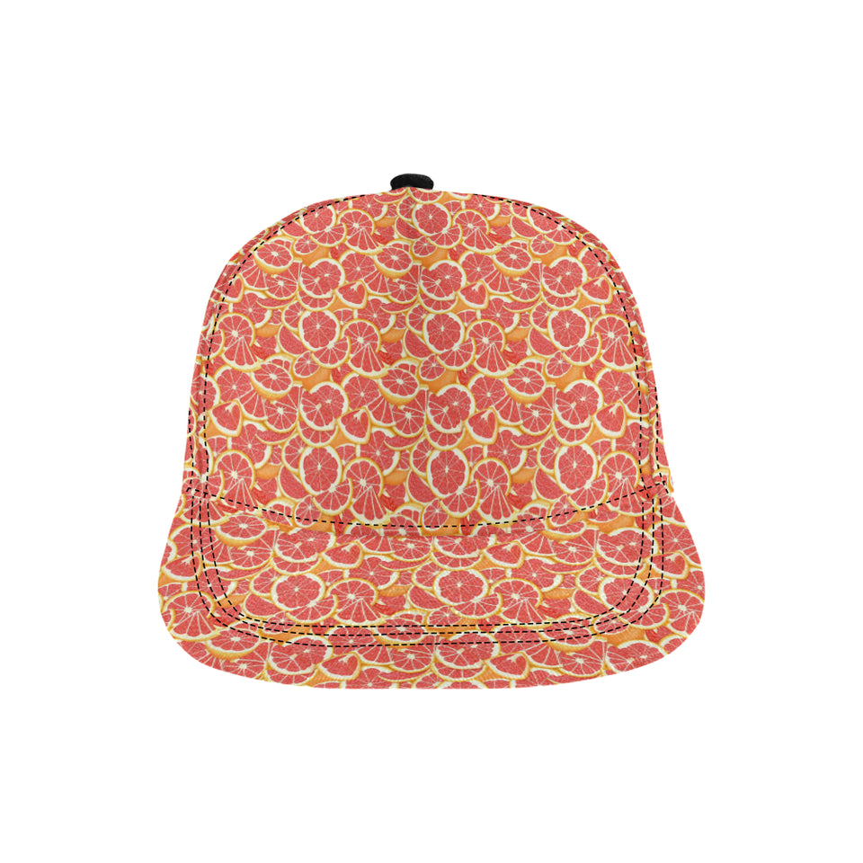 Tropical grapefruit pattern All Over Print Snapback Cap