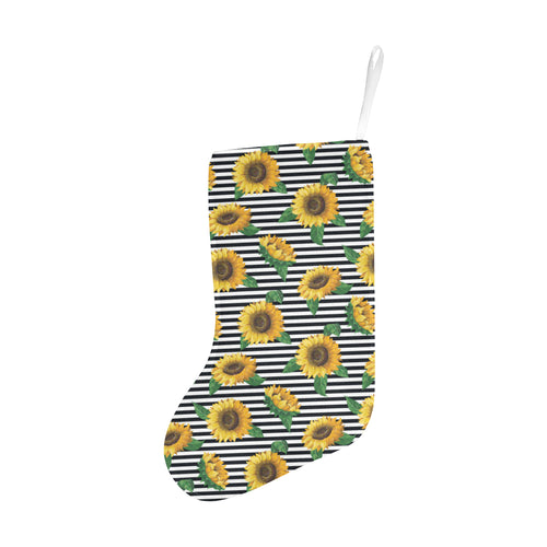 sunflowers ribbon background Christmas Stocking
