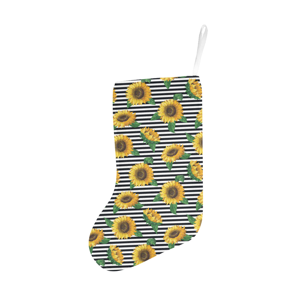sunflowers ribbon background Christmas Stocking