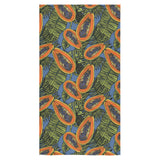 Colorful papaya tropical leaves Bath Towel