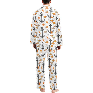 Clown Fish Pattern Print Design 02 Men's Long Pajama Set