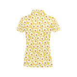 Fried Eggs Pattern Print Design 05 Women's All Over Print Polo Shirt