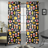 Beer type pattern Gauze Curtain