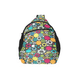 Gear Pattern Print Design 03 All Over Print Chest Bag
