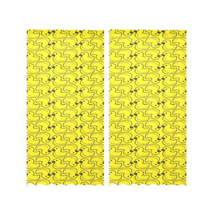 Duck Pattern Print Design 02 Gauze Curtain