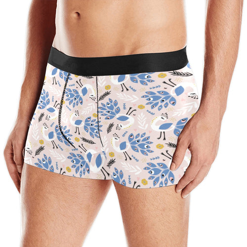 Cute peacock pattern Men's All Over Print Boxer Briefs Men's Underwear