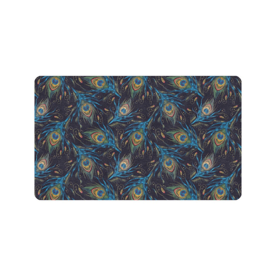 Beautiful peacock feather pattern Doormat