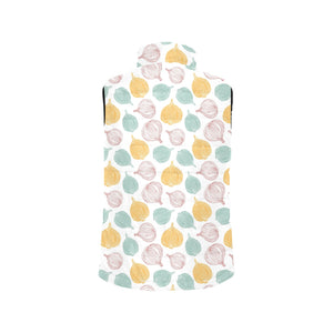 colorful onions white background Men's Padded Vest