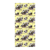 Ostrich Pattern Print Design 04 Beach Towel
