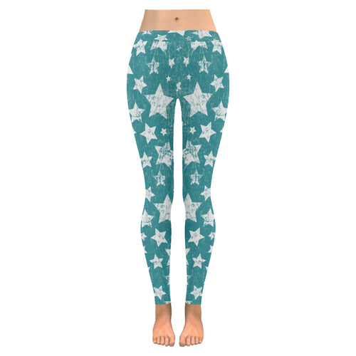 Vintage star pattern Women's Legging Fulfilled In US