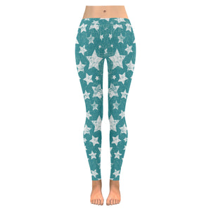 Vintage star pattern Women's Legging Fulfilled In US