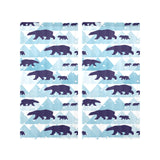 polar bear winter snow pattern Gauze Curtain