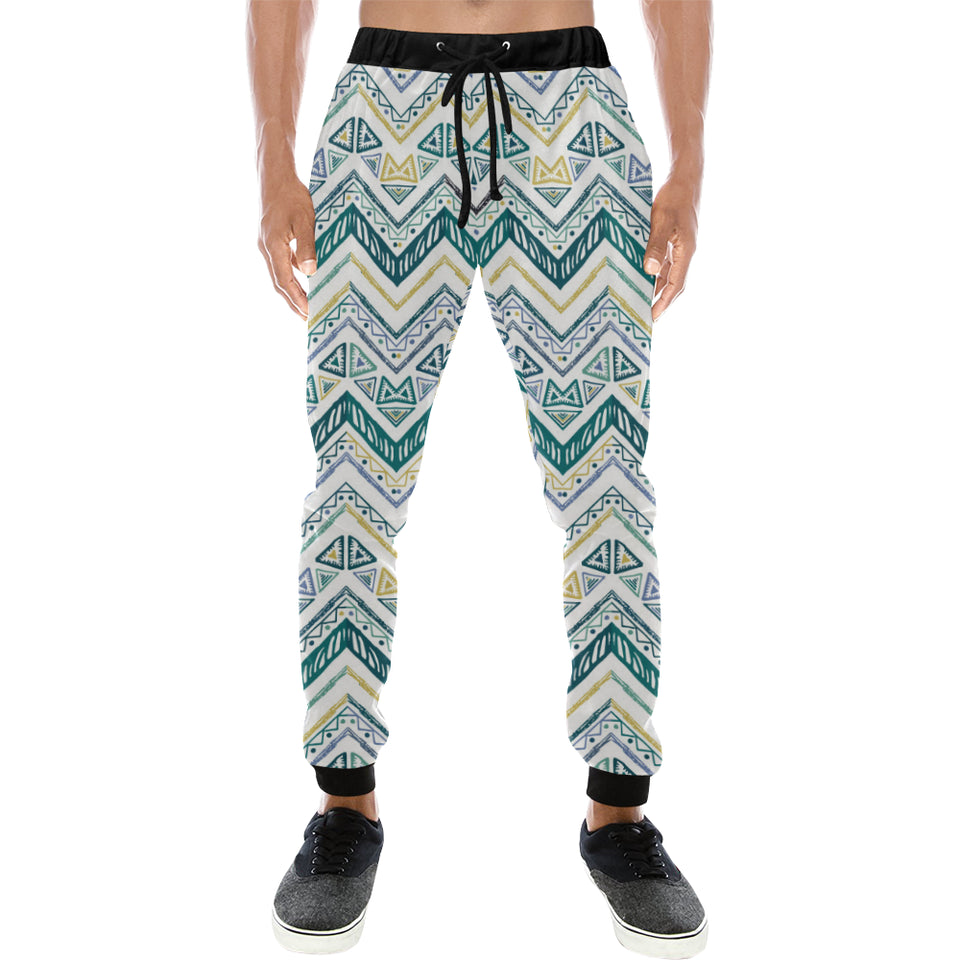 zigzag  chevron paint design pattern Unisex Casual Sweatpants