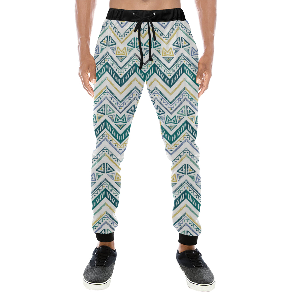 zigzag  chevron paint design pattern Unisex Casual Sweatpants