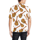 Paint Guitar Pattern Men's All Over Print Polo Shirt