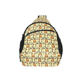 English Bulldog Pattern Print Design 02 All Over Print Chest Bag