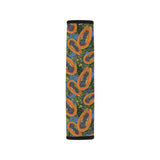 Colorful papaya tropical leaves Car Seat Belt Cover