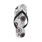 Classic vintage clock pattern Unisex Flip Flops