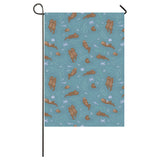 Sea otters pattern House Flag Garden Flag