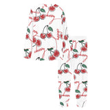 Hand drawn cherry pattern Women's All Over Print Pajama Set
