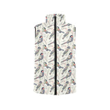 Pigeon Pattern Print Design 04 Women's Padded Vest
