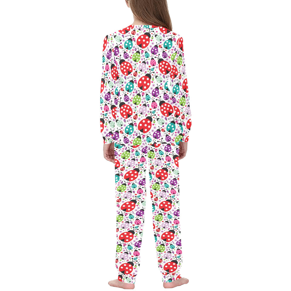 Ladybug Pattern Print Design 03 Kids' Boys' Girls' All Over Print Pajama Set