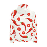 Chili pattern Men's Padded Hooded Jacket