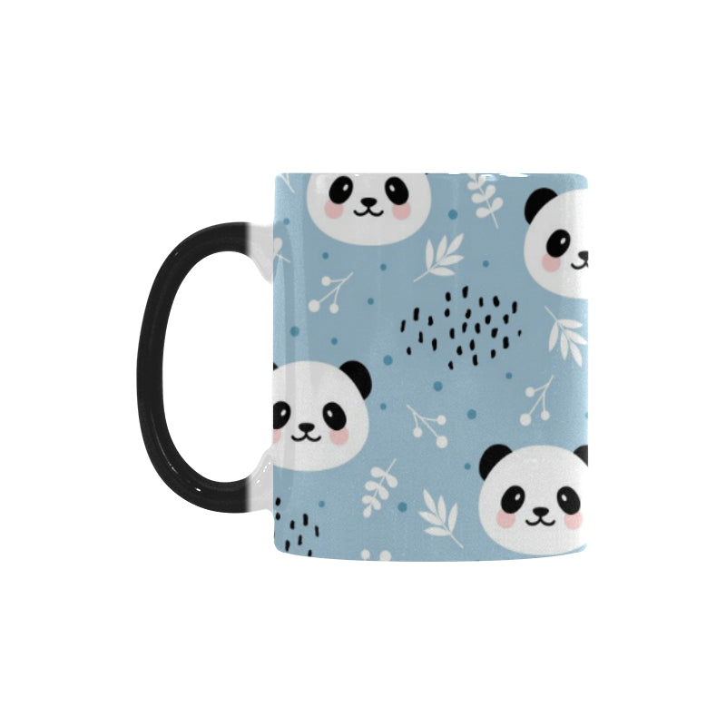 Cute panda pattern Morphing Mug Heat Changing Mug