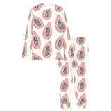 papaya pattern Women's All Over Print Pajama Set