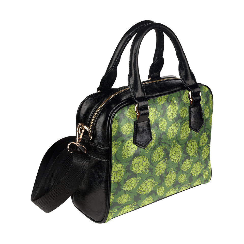 Hop pattern Hop cone background Shoulder Handbag