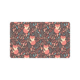 fox leaves mushroom pattern Doormat