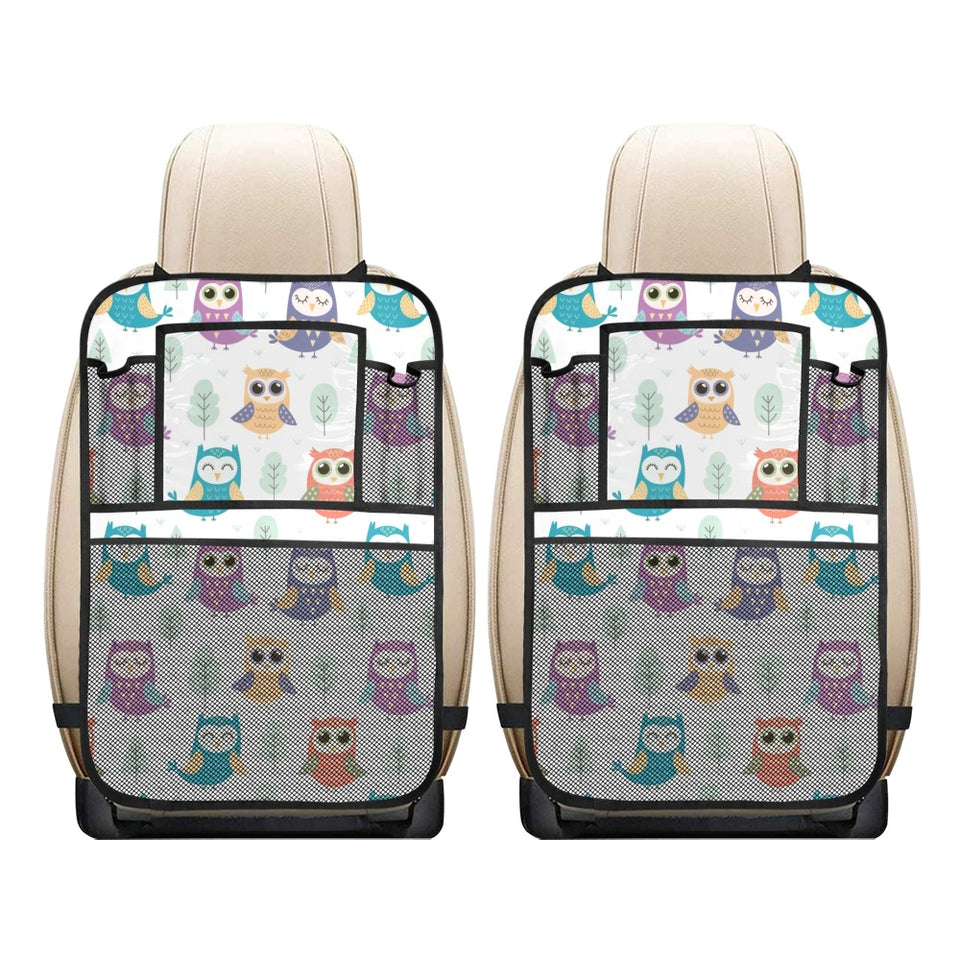 Cute owl pattern Car Seat Back Organizer