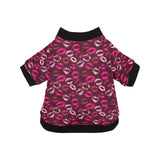 Lips Pattern Print Design 03 All Over Print Pet Dog Round Neck Fuzzy Shirt