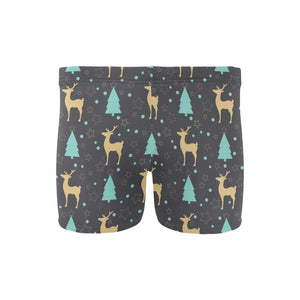 Deers star tree pattern Men's Swimming Trunks