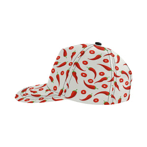 Chili pattern All Over Print Snapback Cap