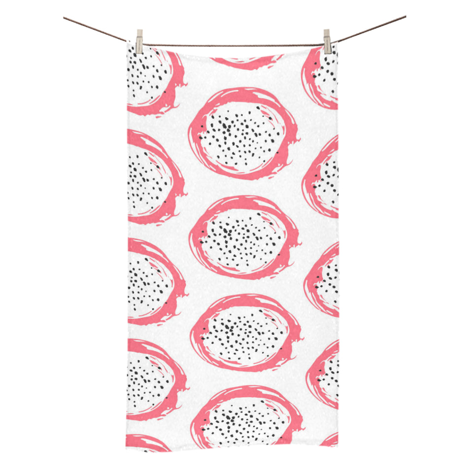 Hand drawn dragon fruit Bath Towel