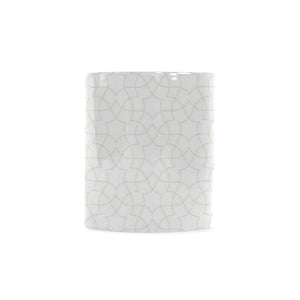 arabic white pattern Classical White Mug (Fulfilled In US)