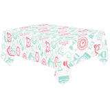 Clock time pattern blackground Tablecloth