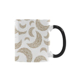 Cool gold moon abstract pattern Morphing Mug Heat Changing Mug