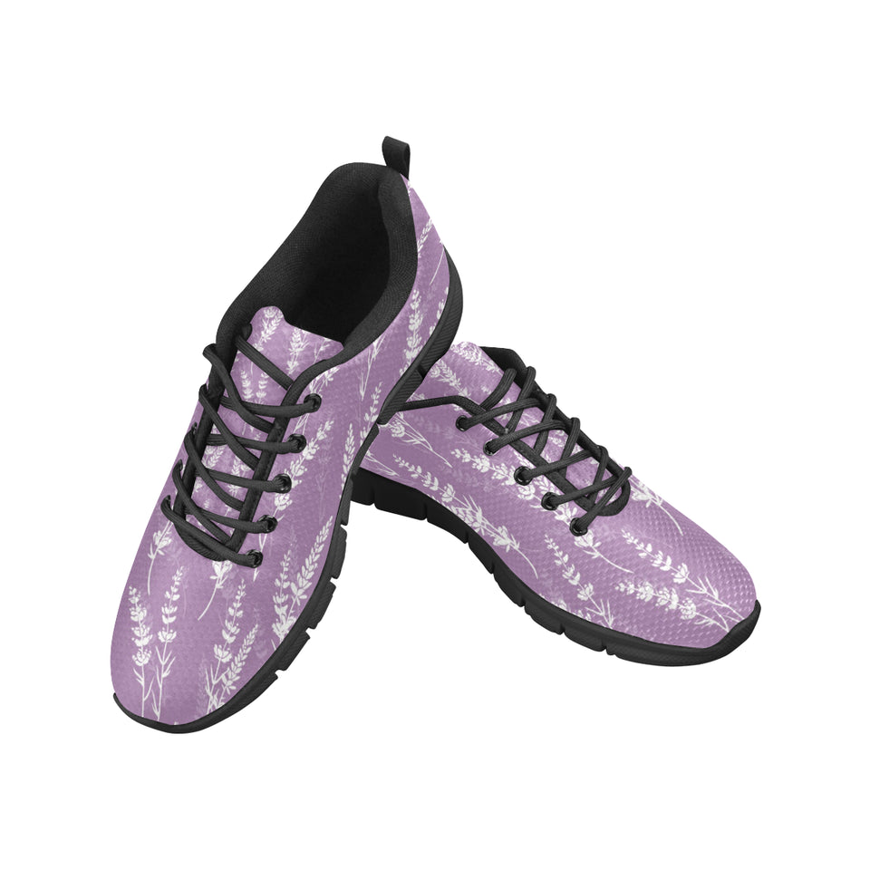 Lavender flowers purple pattern Men's Sneaker Shoes