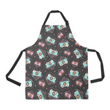 Camera Pattern Print Design 04 All Over Print Adjustable Apron