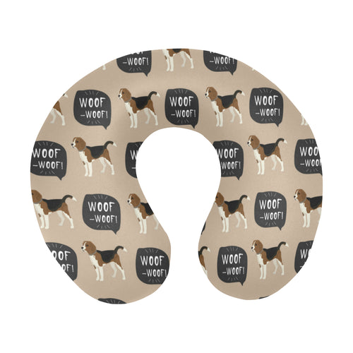 Beagle pattern U-Shaped Travel Neck Pillow
