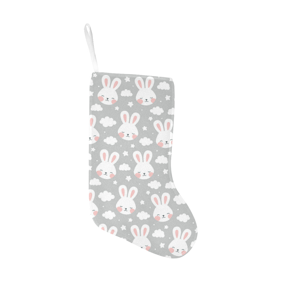 Rabbit cloud Pattern Christmas Stocking