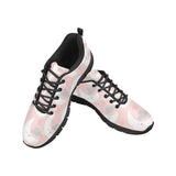 Cute moon cloud star pattern pink dot background Men's Sneaker Shoes